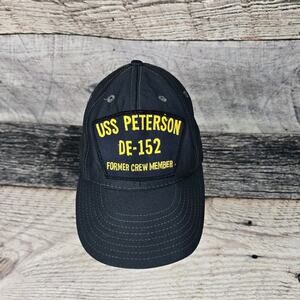 USS Peterson DE-152 Former Crew Hat Cap Ship Boat Navy Veteran Vintage USA